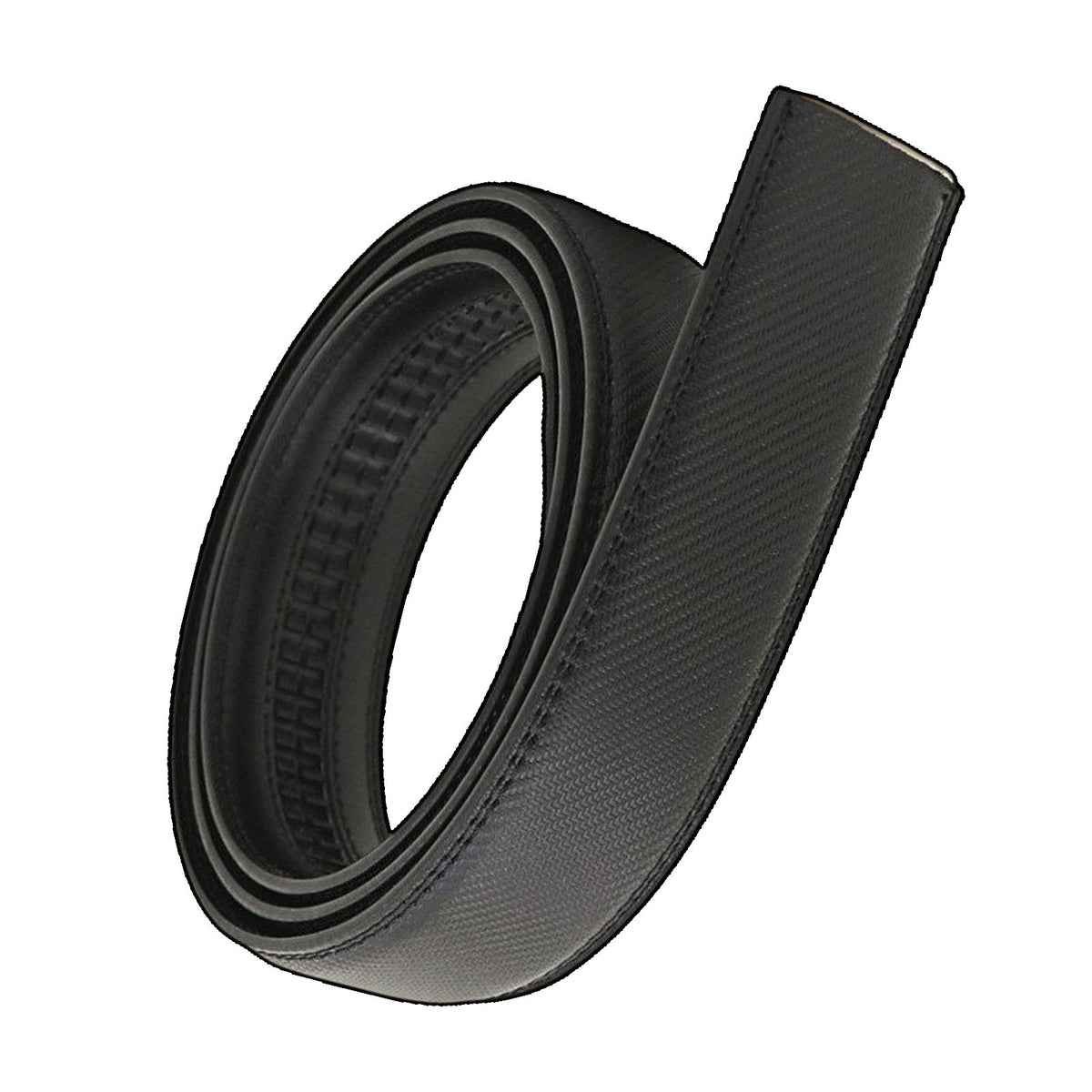 Maxbell Retro Style Mens Belt Strap Automatic Buckle Adjustable for Pants Dress Black