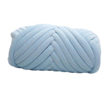 Maxbell 1kg Velvet Chunky Yarn Arm Knitting Rug Making Hand Knit Pet Bed Crocheting Light Blue