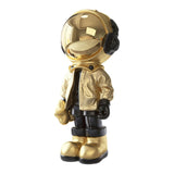 Maxbell 3D Resin Astronaut Standing Figure Statue Floor decoration Cute Aureate
