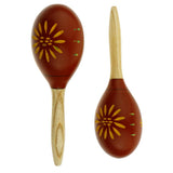 Maxbell Maraca Sand Hammer Shaker for Kids Children Early Educational Toy Red