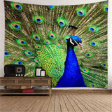 Max 3D Animal Wall Decor Tapestry Hanging Backdrop for Bedroom Living Room Dorm S Peacock
