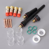 Max 23 pcs TIG Welding Torch Pyrex Cup Gas Kit parts for WP-17/18/26 WP Tungsten - Aladdin Shoppers