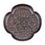 Maxbell Rustic Tea Coaster Traditional Place Mat Decoration Drinks Cup Tray Brass Four Sides Bronze