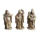 Maxbell Fu Lu Shou Statue Fuk Luk Sau Figurine Lucky Immortals Ornaments for Hotel