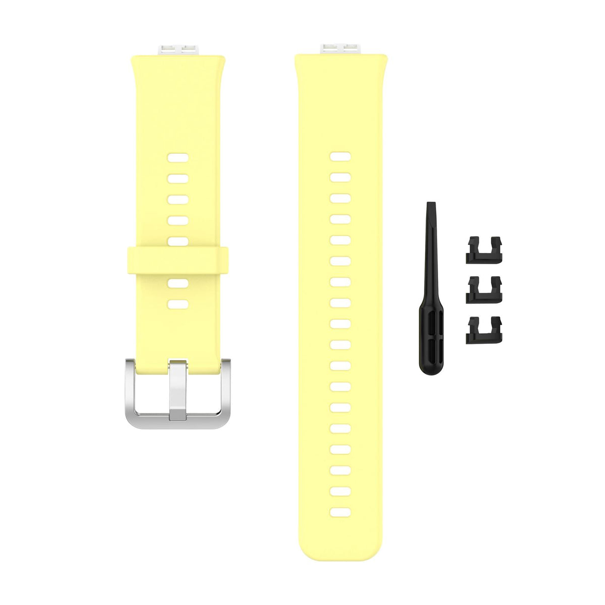 Maxbell Soft Silicone Watch Band For Huawei Watch Fit TIA-B09 TIA-B19 cream yellow
