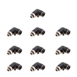 Max 10 Pieces Air Water Hose Tube Elbow Push In Pneumatic Fittings DPL-G-G8-G01