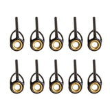 Max 10pcs Fishing Rod Eye Ring Guides Line Rings for Spinning Carp Fishing 1.1mm