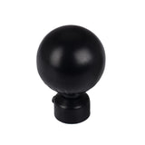 Max 1 Piece Retro Curtain Pole Rod Finials Ends Heads 28mm B Style Black - Aladdin Shoppers