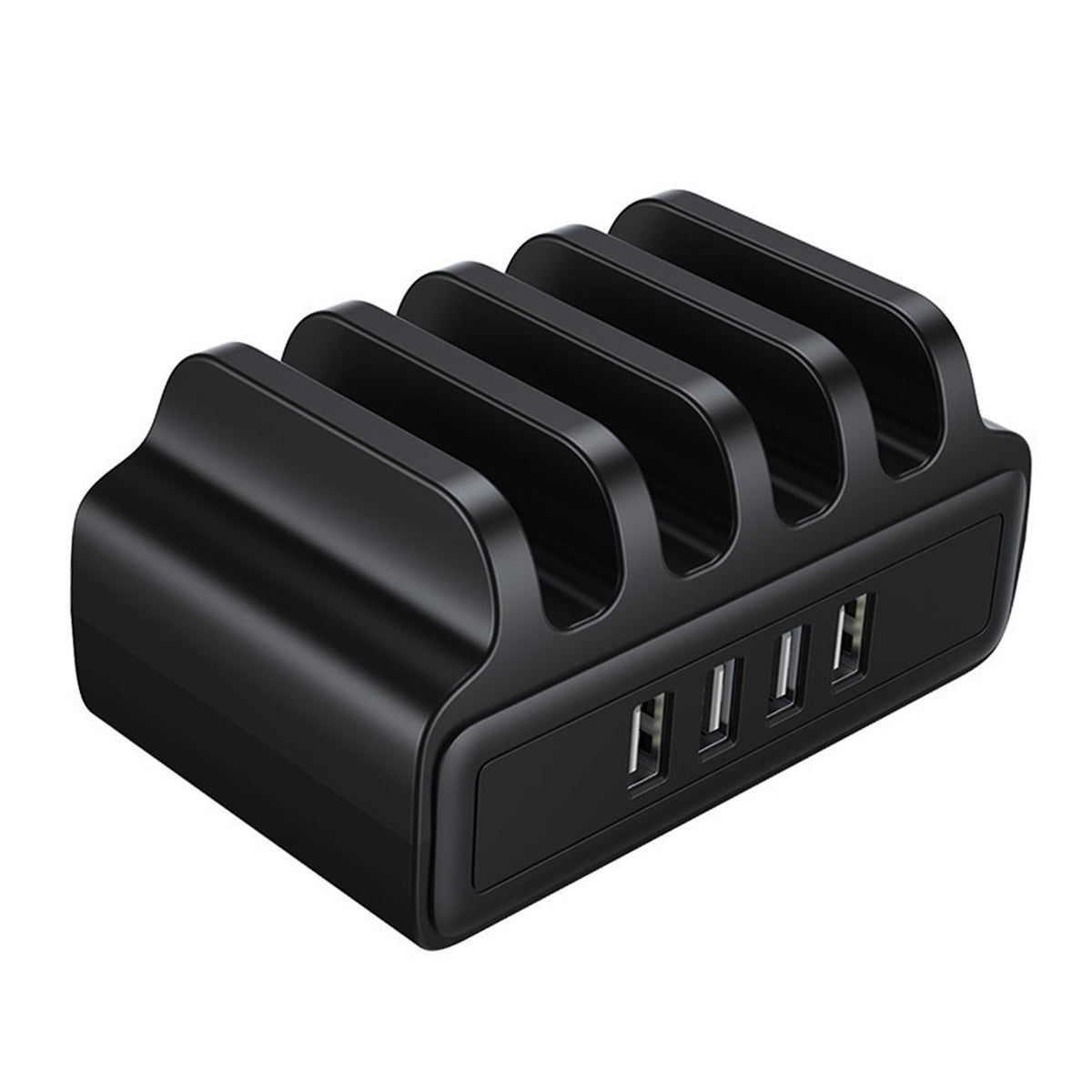 Maxbell 4-Port USB Charging Station Docking Stand Charger for Phones Tablets Black