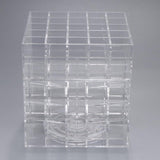 Maxbell 360 Rotating Lipstick Organizer Holder Rack Lipgloss Tower Stand 61 Grid Clear