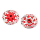 Maxbell 2Pcs Metal Wheel Rim Brake Disc for 1/7 RC Bigfoot RC Monster Trucks Red