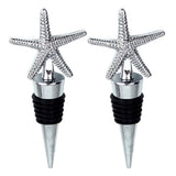 Max 2 Pcs Christmas Wine Bottle Metal Stopper Parties Bar Supplies Starfish Shaped