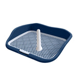 Maxbell Portable Mesh Dog Training Toilet Litter Box Small Dog Urinal with Fence Blue
