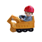 Maxbell Maxbell Resin Vehicle Toy Decorations Construction Theme Decorations Creative Mini Bagger