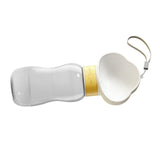 Maxbell Portable Dog Travel Water Bottle, Dog Kettle, Water Bowl for Dogs 600ml White