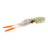 Maxbell Soft Fishing Lure Artificial Durable Fishing Tackle Vivid Elastic Squid Bait Green