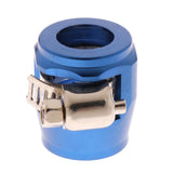 Max AN8 Car Fuel Oil Water Hose Pipe End Finisher Clamp Clip Aluminium Blue