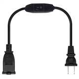 Maxbell 2 Prong Polarized Extension Cord with Switch for Lamps Power Adapters