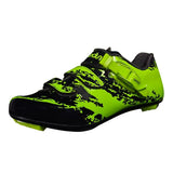 Maxbell Men Road Cycling Shoes Bike Bicycle Biking Shoe Sneaker Wide Feet Green 44