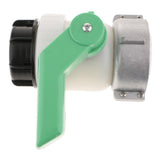 Max 1000L IBC Tank HDPE Screwable Ball Valve DN50 50mm 2" Inlet Diameter 75mm
