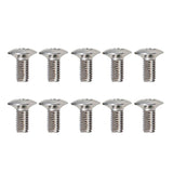 Max 10Pcs Switches Screws Tuners Gear Machine Heads Mounting Screws Parts Silver