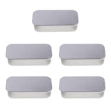 Max 5 Pcs Metal Push-pull Box Tin Square Container Home Storage Case Iron Box