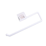 Maxbell Tissue Roll Hanger Rotating Rod Tissue Roll Hanger for Countertop White