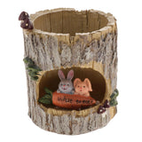 Max Resin Flowerpot Creative Succulent Planter Home Decoration Bunny picnic
