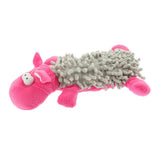 Maxbell Cute Hippo Shape Dog Squeaky Toy Dog Chew Toy for Pet Dog to Play Chew S