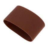 Maxbell Outdoor Silicone Round Non-slip Water Bottle Mug Cup Sleeve Cover brown