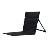 Maxbell Backrest Pad Cushion Mat Stadium Chair Foldable for Camping Beach Outdoor Black