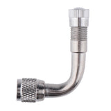 Maxbell Silver 90 Degree Brass Car Tire Lengthened Inflatable Tube 45/90/135 Degree