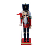 Maxbell Wooden Nutcracker Figurine Photography Props Christmas Ornament Traditional Style A