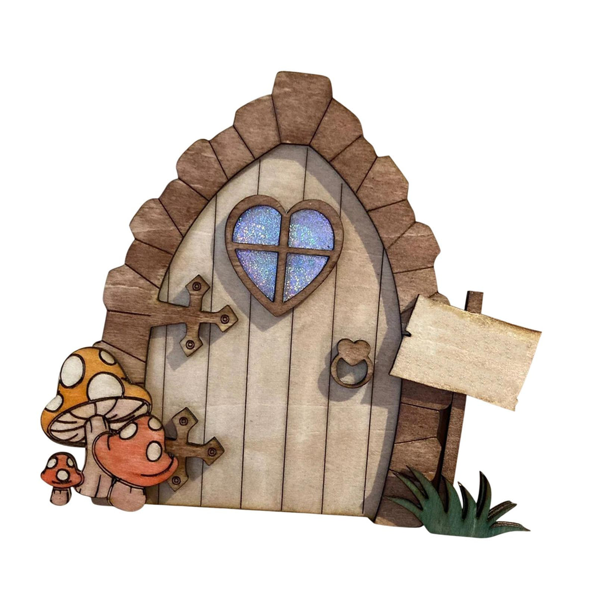 Maxbell Miniature DIY Fairy Door Statue Sculpture Figurines for Easter Lawn Yard Style E