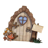 Maxbell Miniature DIY Fairy Door Statue Sculpture Figurines for Easter Lawn Yard Style E