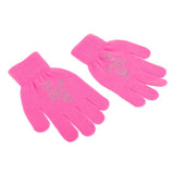Maxbell Girls Women Kids Ice Skating Gloves Magic Stretch Glove Pink    L