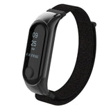 Max Replacement Nylon Watch Strap Watch Band for Xiaomi Mi Band 3 black