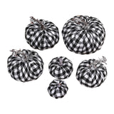 Maxbell 6x Artificial Pumpkins Harvest Autumn Foam for Kitchen Fireplace Outdoor black