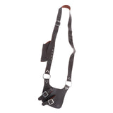 Maxbell Medieval Shoulder Strap PU Leather Knife Holder for Knight Costume Brown