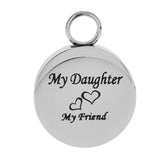 Maxbell Stainless Steel Locket Urn Pendant Memorial Cremation Ash Holder Daughter