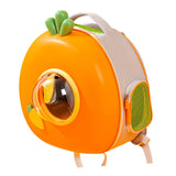 Maxbell Cute Carrot Cat Carrier Backpack for Cat & Small Dog Back Pocket Portable