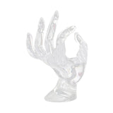 Maxbell Jewelry Display Stand hand Creative Hanging Stand Support Rings Display Transparent Plastic