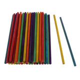 Maxbell 50x Round Wood Stick Rod Dowel Unfinished DIY Wood Modelling Stick 20x0.5cm