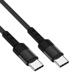 Maxbell USB C to USB c data Cable 3.8mm Od Durable for Computer Smartphones Notebook 200cm Black