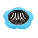 Max Bath Drain Shower Tub Strainer Cover Sink Trap Basin Stopper Filter Blue