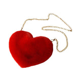 Maxbell Stylish Women Heart Shoulder Bag Casual Cartoon for Travel Outdoor Date Red