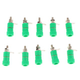 Max 10 pieces 4mm Banana Plug Socket Jack Banana Binding Post Connector Terminal  green