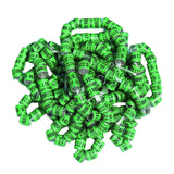 Maxbell 50x 2023 Pigeon Leg Rings Bird Foot Bands for Bantam Finch Canary Grass Green