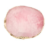 Maxbell Resin Imitation Agate Nail Art Palette Drink Coaster Cup Mat Decor Pink