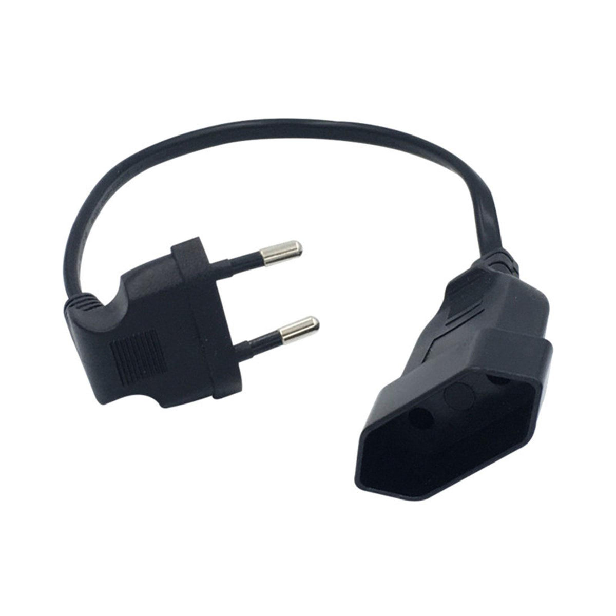 Maxbell European 90 Degree Angled 0.4mm Male to European Female AC Power Cord for PC